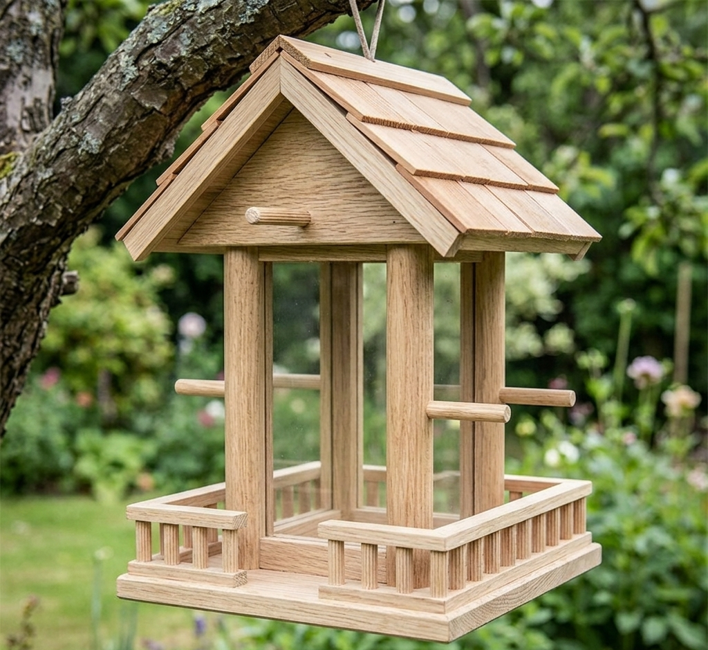 Dowels used for bird feeder